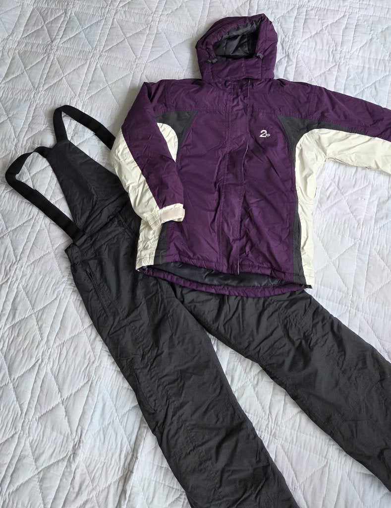 2sp skipak - dames - donkergrijs/cyclaam - ZGAN - maat 40/42, Kleding | Dames, Ophalen of Verzenden, Zo goed als nieuw, Maat 38/40 (M)