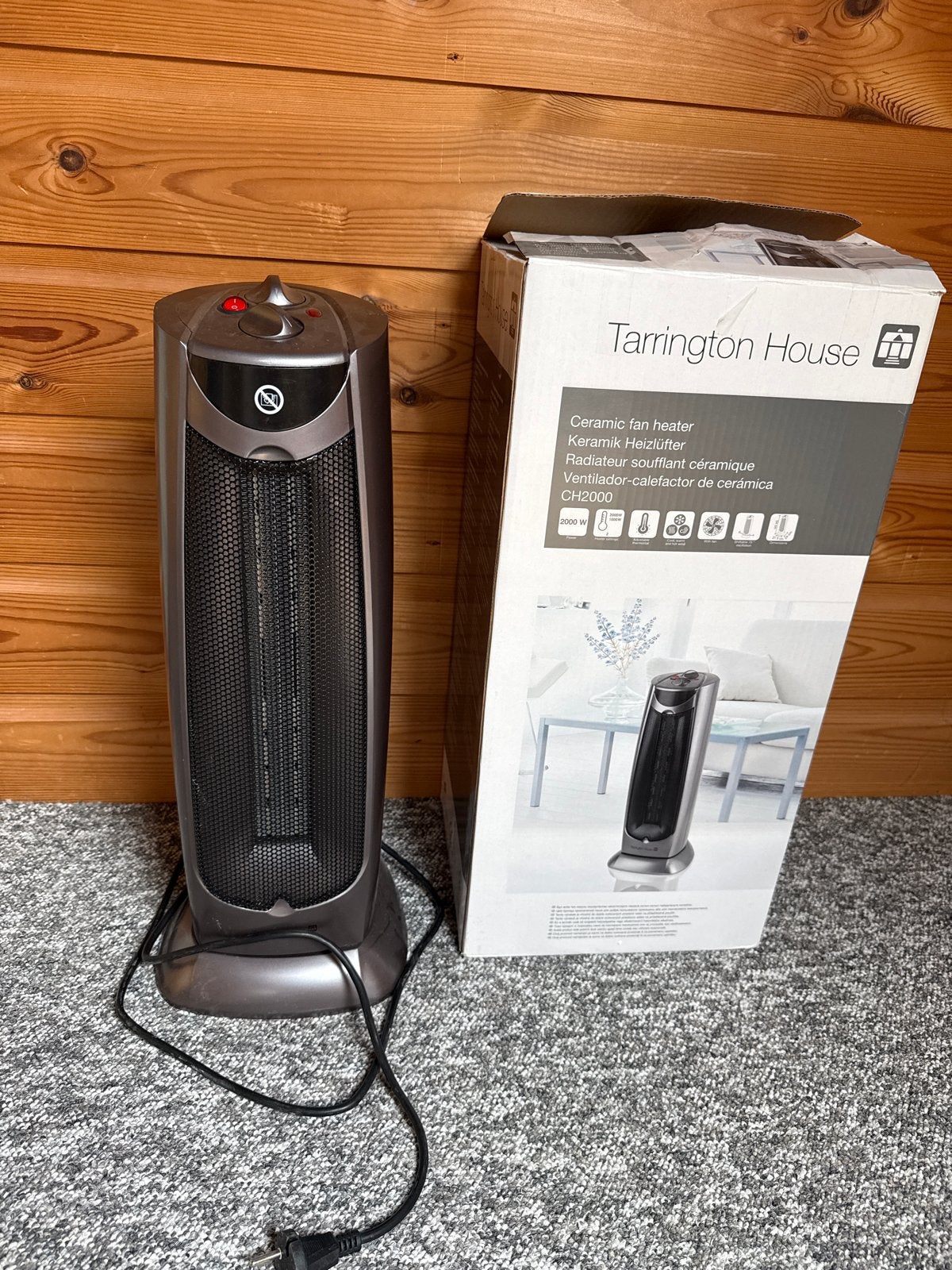 Tarrington House CH2000 Keramische Ventilatorverwarming, Ophalen, 30 tot 80 cm, Kachel, Minder dan 60 cm
