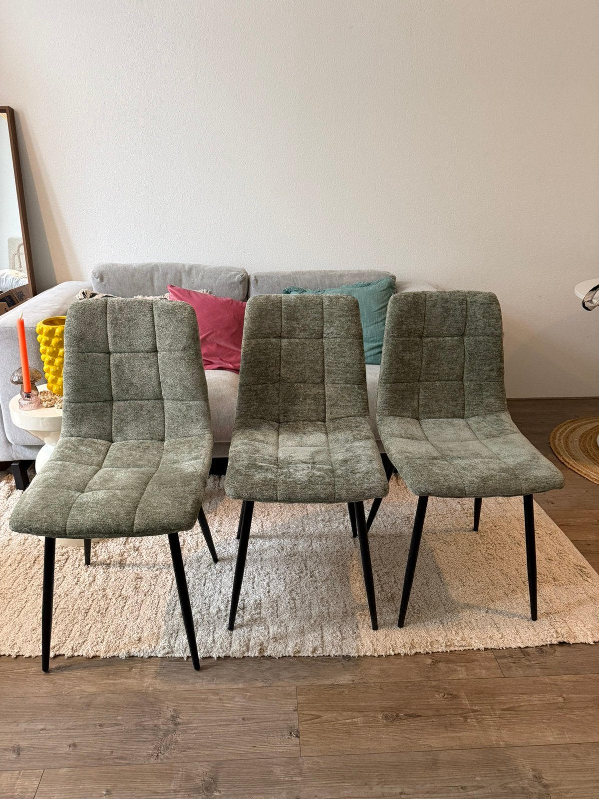 3 leuke eetkamerstoelen, Huis en Inrichting, Ophalen, Overige kleuren, Drie, Zo goed als nieuw