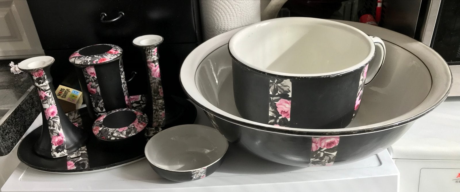 Wilkinson Art Deco/Nouveau Lampetstel - Rozen Decor, Ophalen of Verzenden