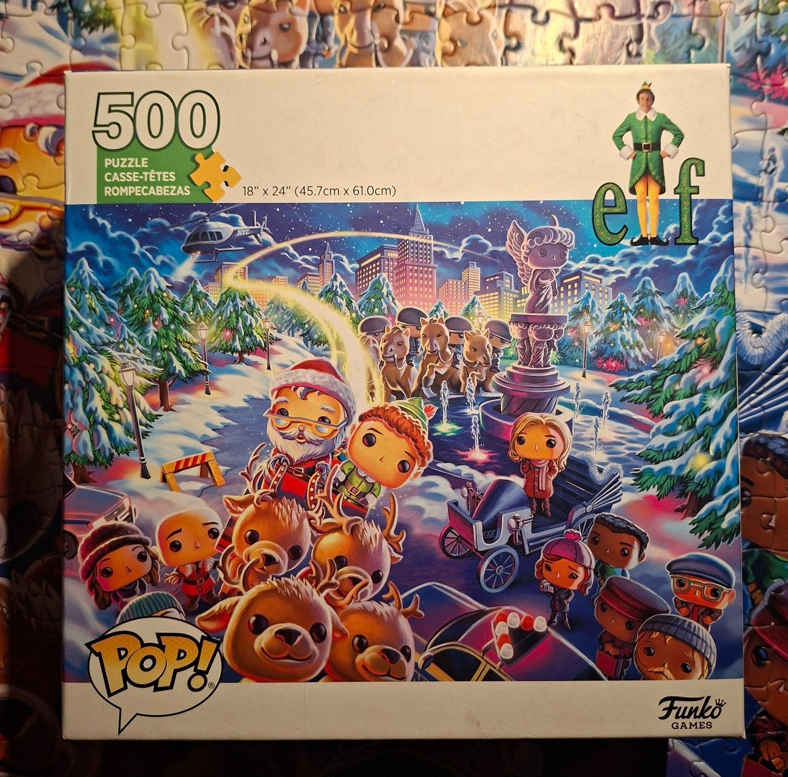 Funko Pop Elf Kerst Puzzel 500 stukjes, Ophalen of Verzenden, 500 t/m 1500 stukjes, Zo goed als nieuw, Legpuzzel