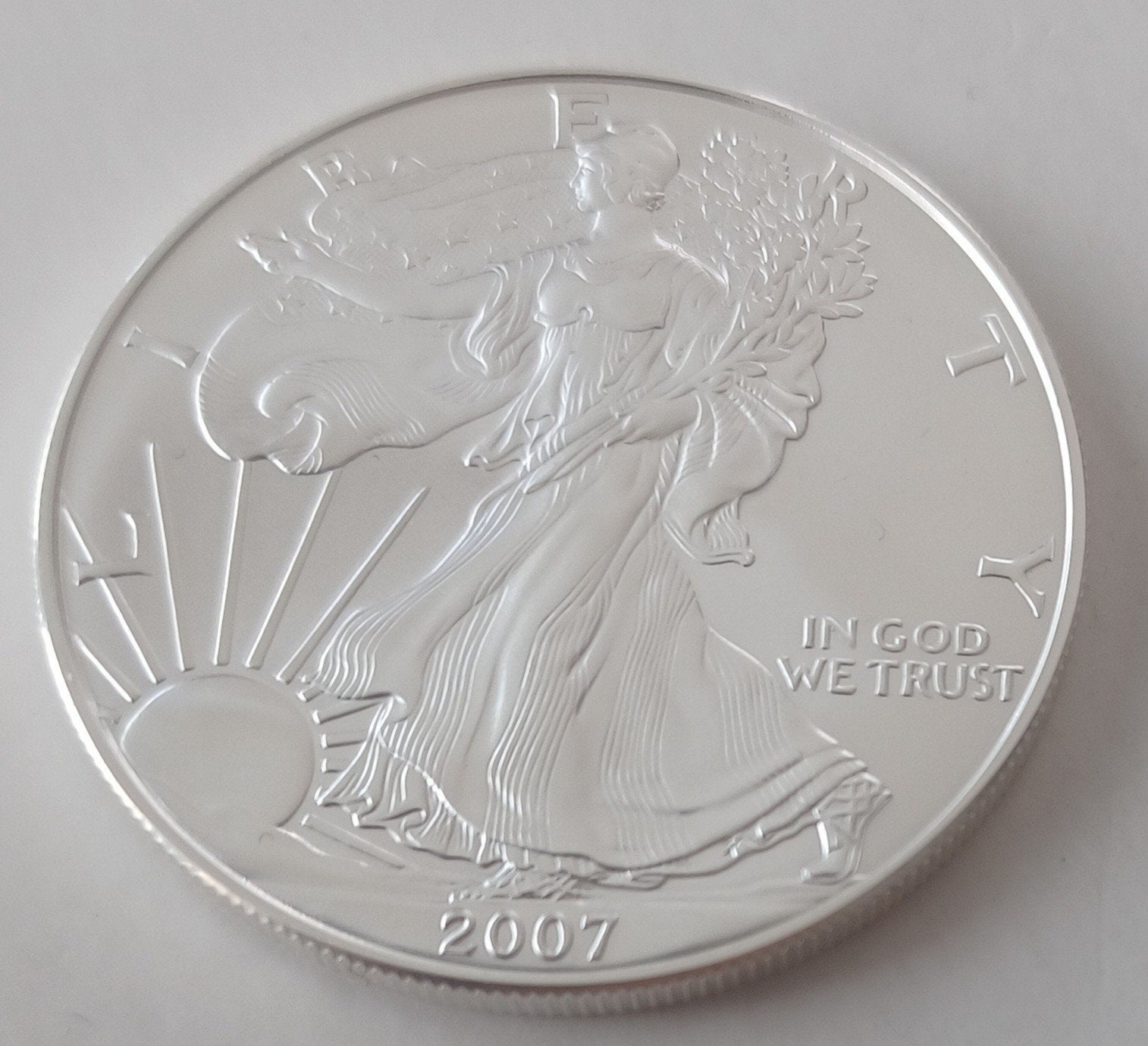 1 ounce zilveren American Eagle, Postzegels en Munten, Munten | Amerika, Ophalen of Verzenden, Noord-Amerika, Losse munt, Zilver
