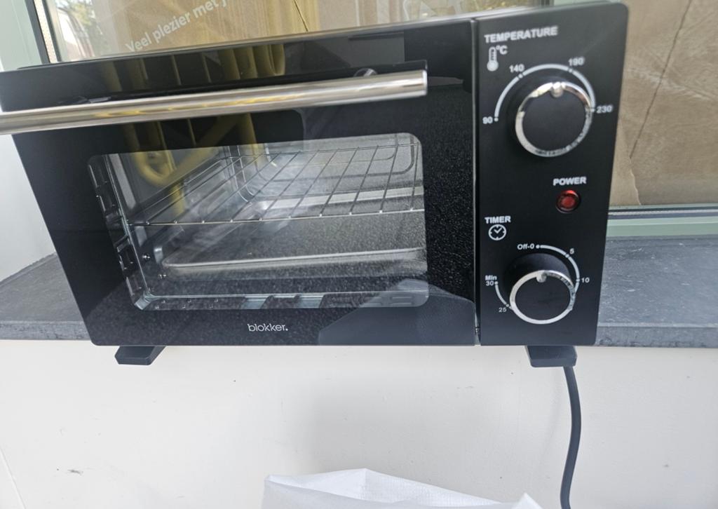 Mini oventje blokker, Witgoed en Apparatuur, Ovens, Ophalen of Verzenden, Minder dan 45 cm, Minder dan 45 cm