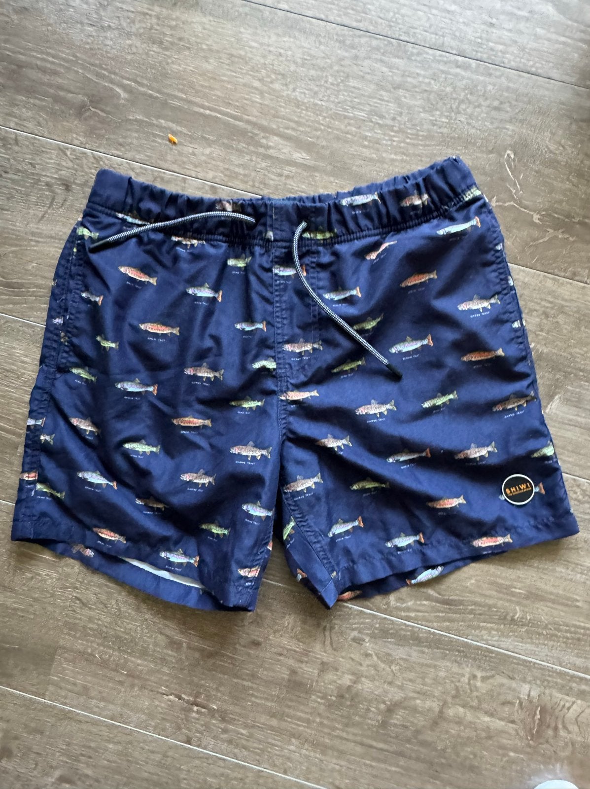 Shiwi Zwembroek met Vissenprint - Maat S, Ophalen of Verzenden, Blauw