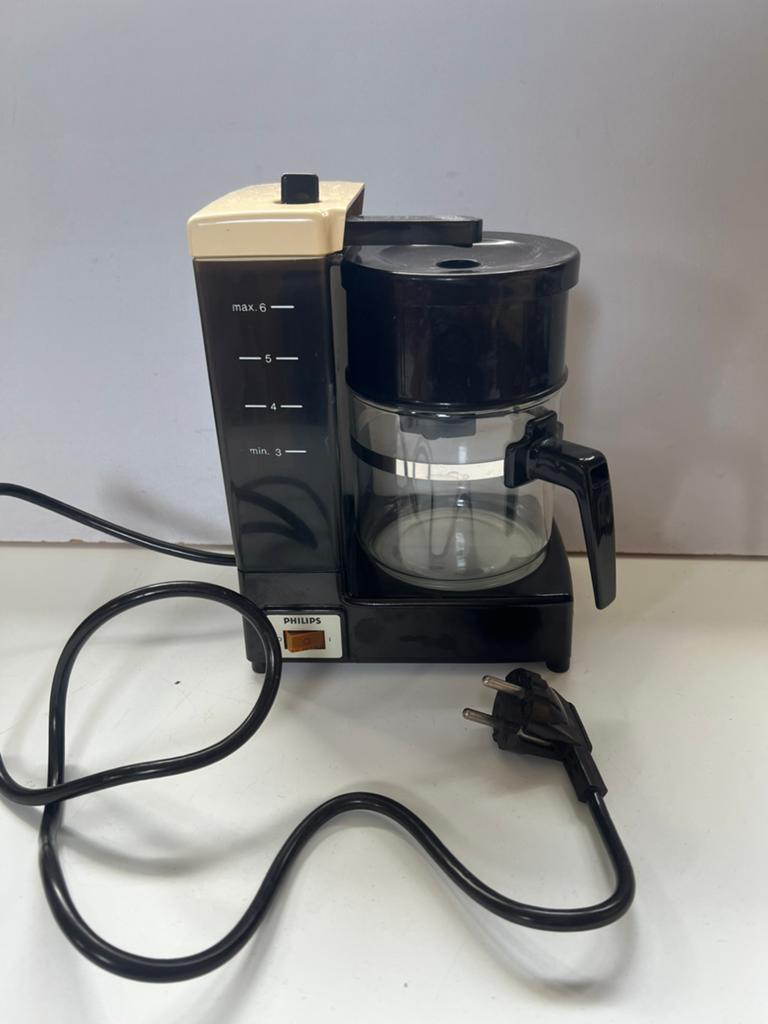 Retro Philips café 1000 koffiemachine ‘80, 4 tot 10 kopjes, Ophalen of Verzenden, Koffiemachine, Gemalen koffie