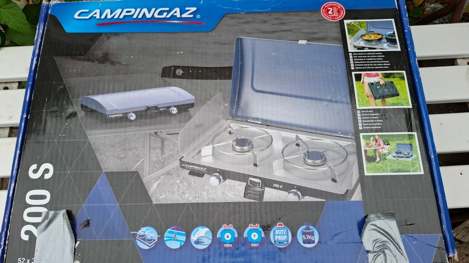 camping gasstel CampingGaz, Ophalen, Gebruikt