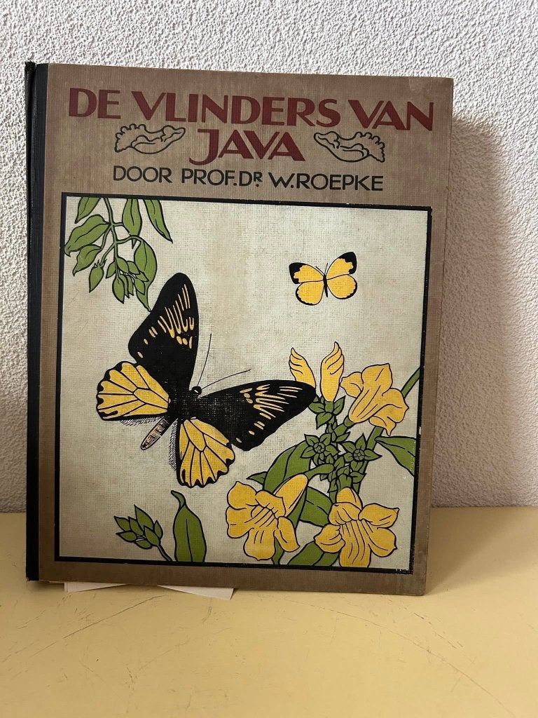 Antiek album De Vlinders van Java W. Roepke 1932, Gelezen, Ophalen of Verzenden, W. Roepke, Overige onderwerpen
