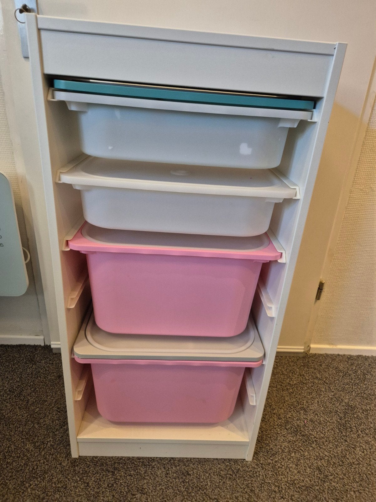 IKEA Trofast Opbergkast met Bakken - Roze en Groen, Ophalen, Zo goed als nieuw
