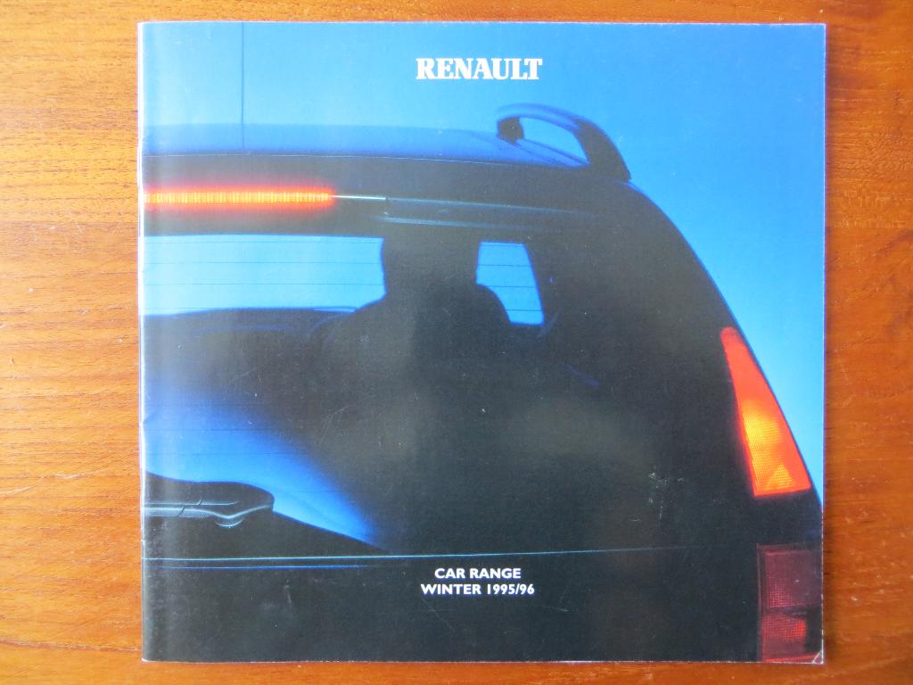 Renault Car Range (winter 1995/1996), Ophalen of Verzenden, Nieuw, Renault