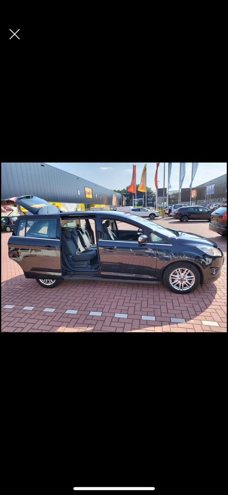 Ford Grand C-Max 1.6 Tdci 85KW 2013 Zwart, Auto's, Ford, Particulier, Grand C-Max, Diesel, B, MPV, Handgeschakeld, Geïmporteerd