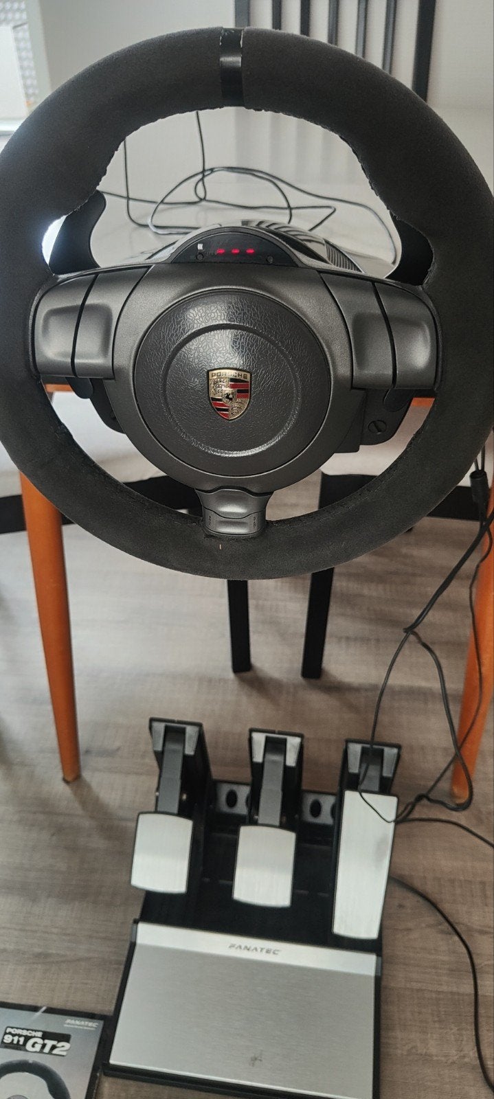 Fanatec Porsche GT2 stuur + pedalen, Computers en Software, Joysticks, Ophalen of Verzenden, Gebruikt, Fanatec