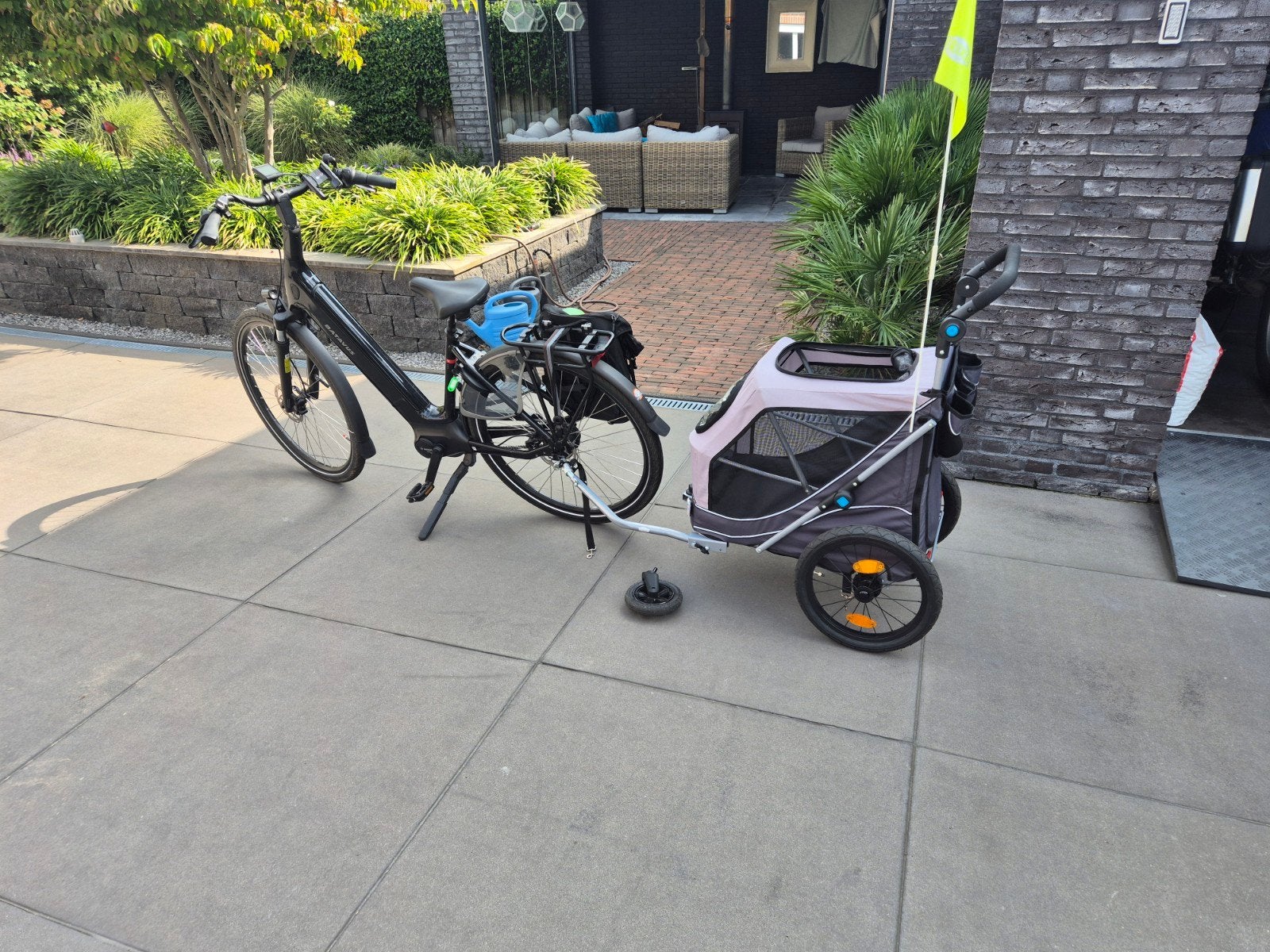ALS NIEUW Hondenfietskar en wandelwagen merk TRIXIE 2-in-1, Ophalen, Trixie, Opvouwbaar, 20 tot 40 kg