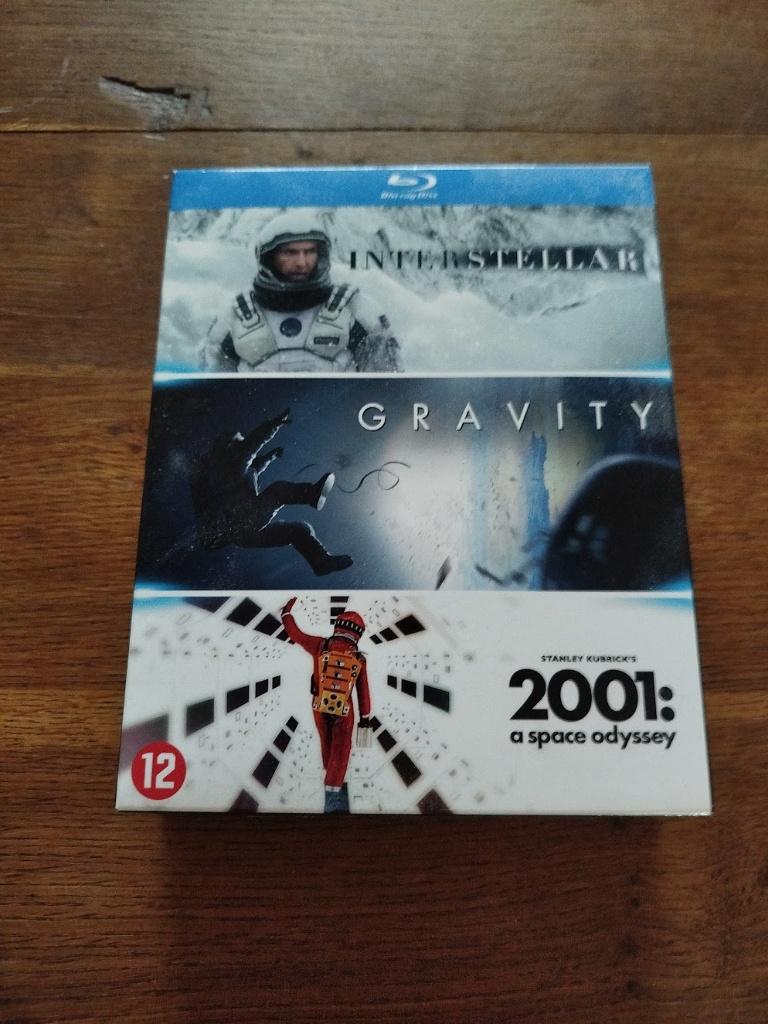 Interstellar & Gravity & 2001: A Space Odyssey (Blu-ray), Cd's en Dvd's, Ophalen of Verzenden, Zo goed als nieuw, Science Fiction en Fantasy