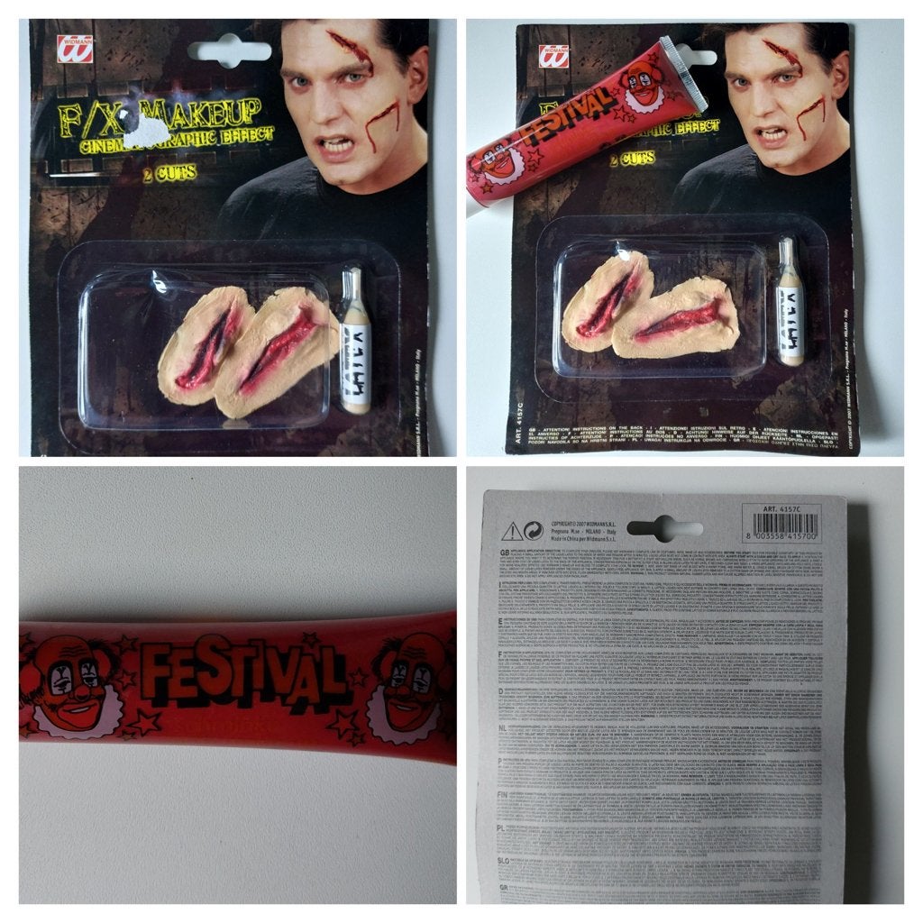 Halloween: maak zelf wonden en griezel., Ophalen of Verzenden, Feestartikel, Halloween of Griezel