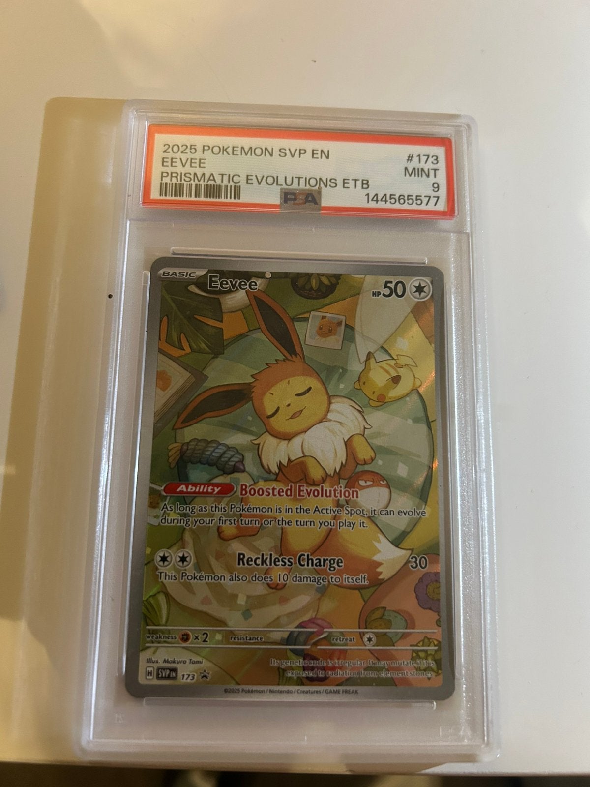 Psa 9 evee, Ophalen of Verzenden, Nieuw, Losse kaart