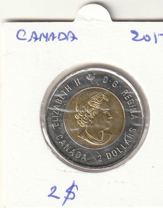 canada munten  2$ 2017, Ophalen of Verzenden, Zo goed als nieuw