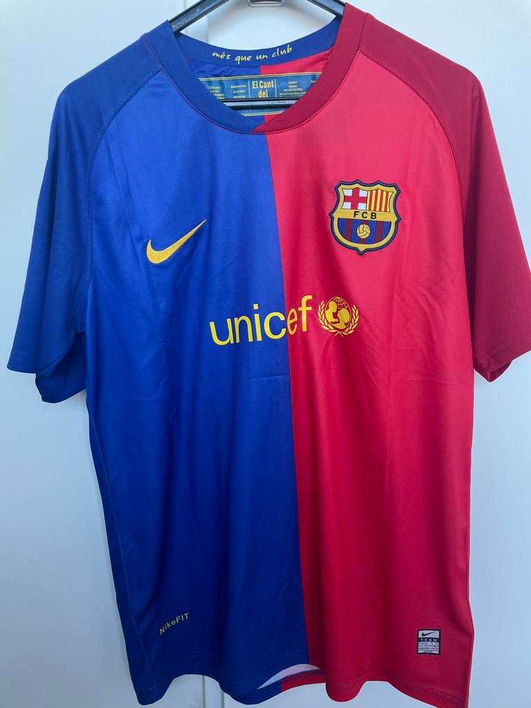 Retro FC Barcelona Eto'o Thuisshirt large aiax az real psv, Kleding | Heren, T-shirts, Nieuw, Maat 52/54 (L), Blauw, Ophalen of Verzenden