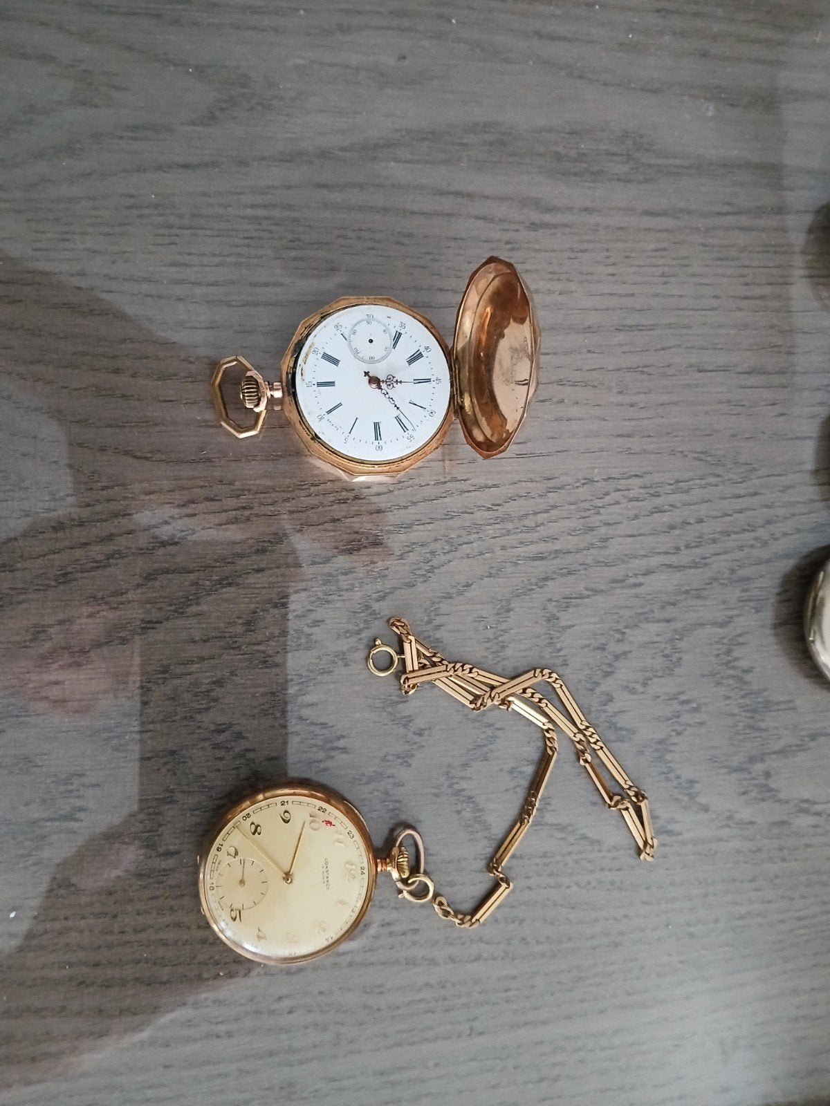 5 zak horloge  2x14karaat goud ander geen idee, Ophalen, Goud