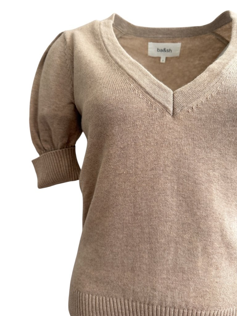 Ba&sh trui S, Beige, Ophalen of Verzenden, Zo goed als nieuw, Boven de knie