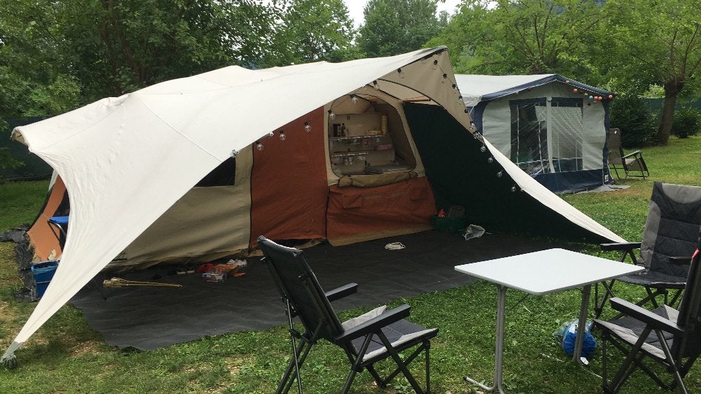 holtkamper kyte xl (2012), Caravans en Kamperen, Vouwwagens, Ophalen, Overige kleuren, Aanwezig, Holtkamper