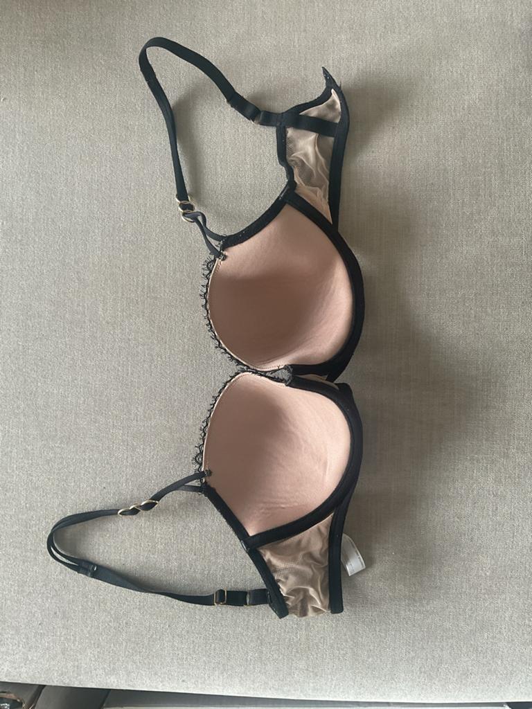 Chique Marie Jo BH met kant - Zwart/Nude, Ophalen of Verzenden, Zwart, BH
