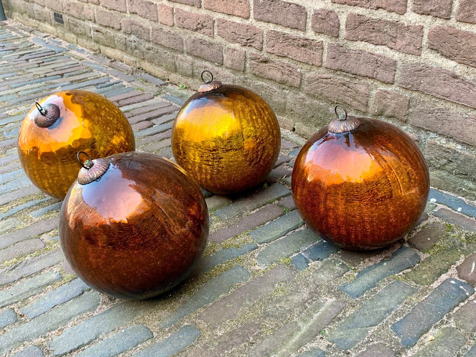 Prachtige kwaliteit glazen kerstballen, Diversen, Ophalen, Zo goed als nieuw