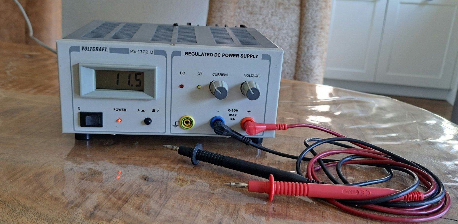 Voltcraft PS-1302 D Gereguleerde DC Voeding, Ophalen of Verzenden, Gebruikt