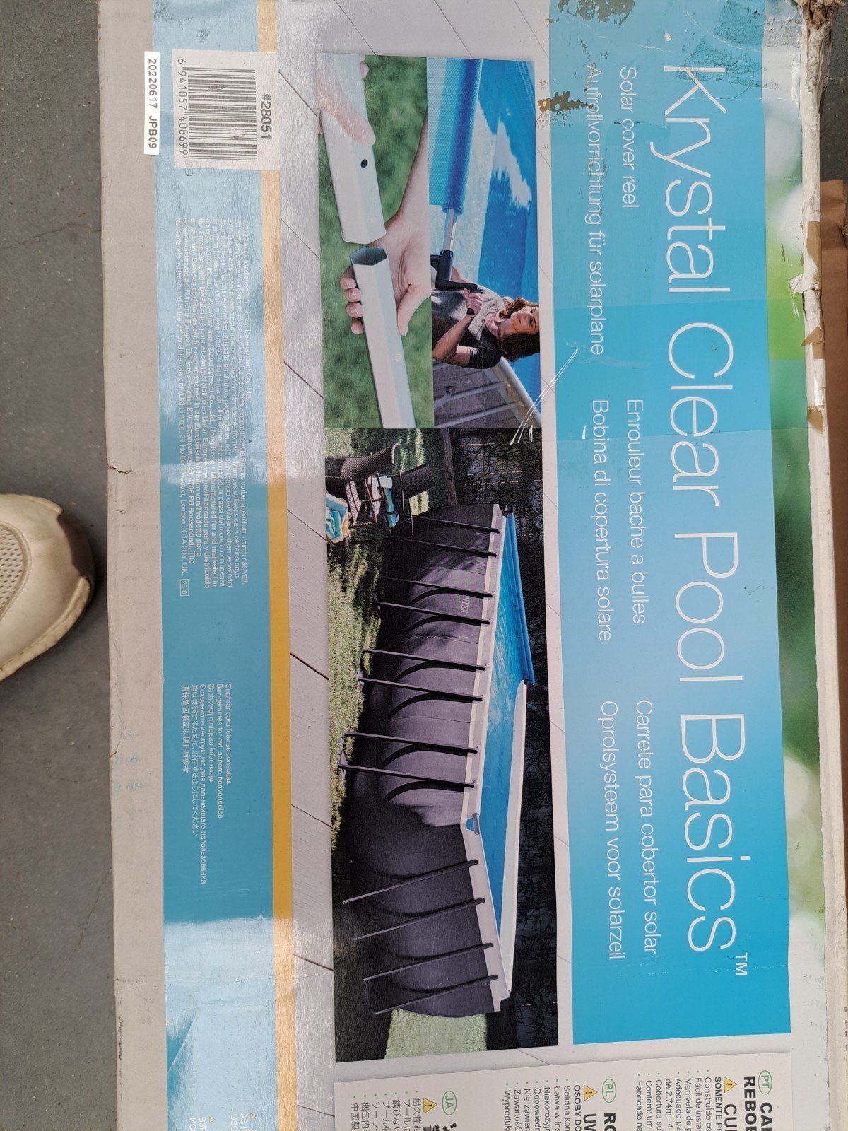 Krystal Clear Pool Basics Solar afdekzeil oprolsysteem, Ophalen of Verzenden, Nieuw, Afdekzeil