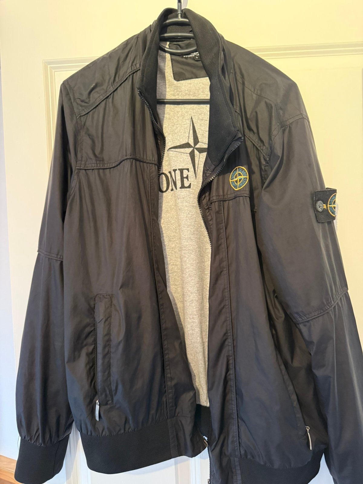 Stone island jas, Ophalen, Zo goed als nieuw, Zwart