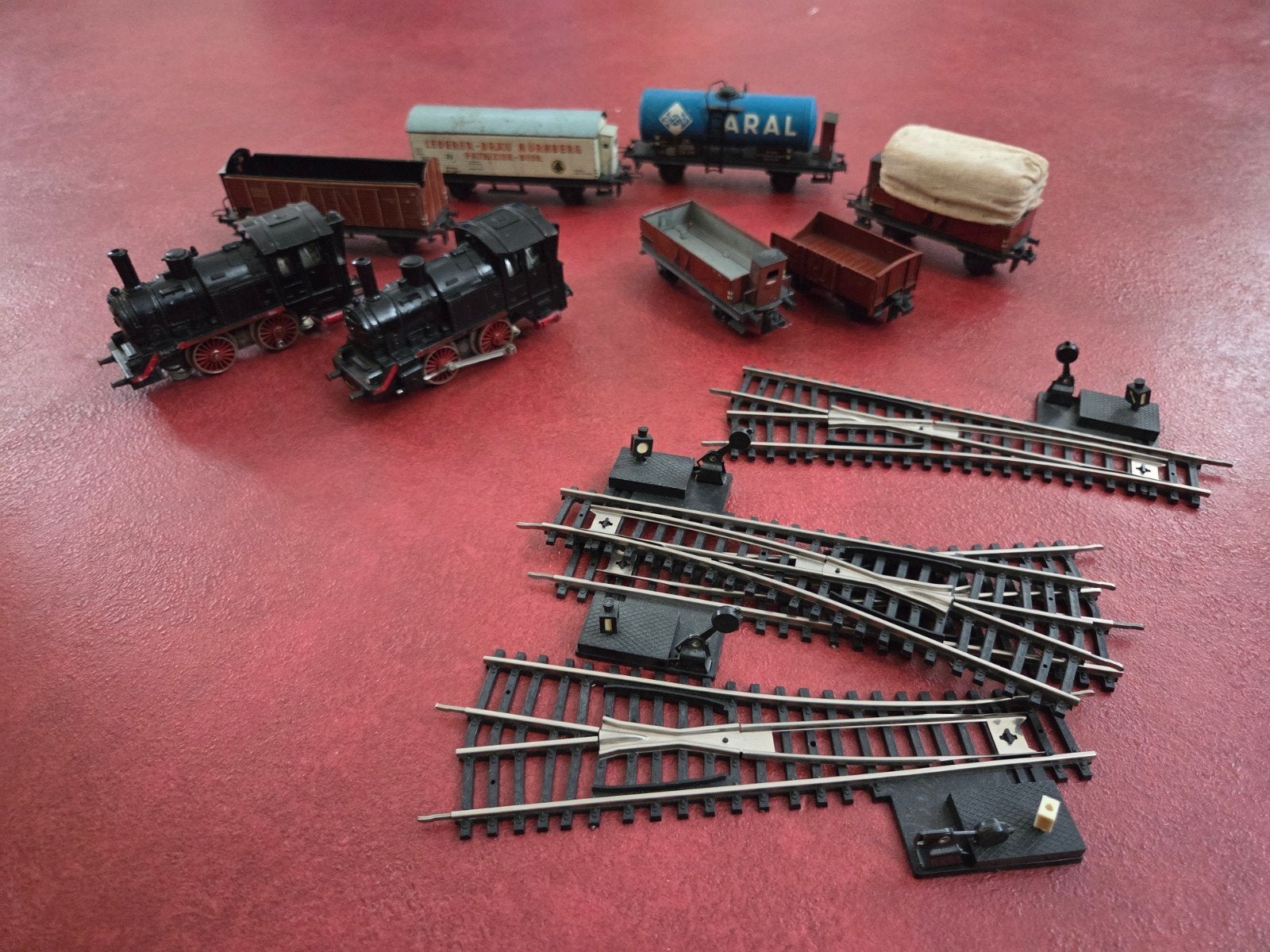Trix locomotief met wagons, rails en transformator, Ophalen of Verzenden, Gebruikt, Gelijkstroom, Trix