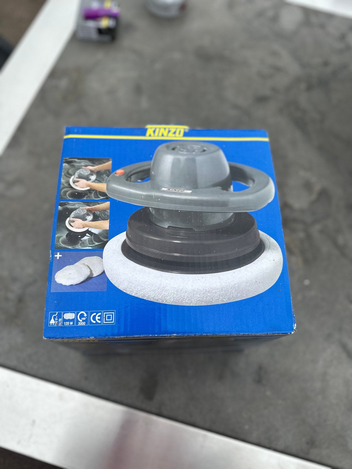 Kinzo Polijstmachine - Nieuw in doos, Auto diversen, Ophalen of Verzenden, Nieuw
