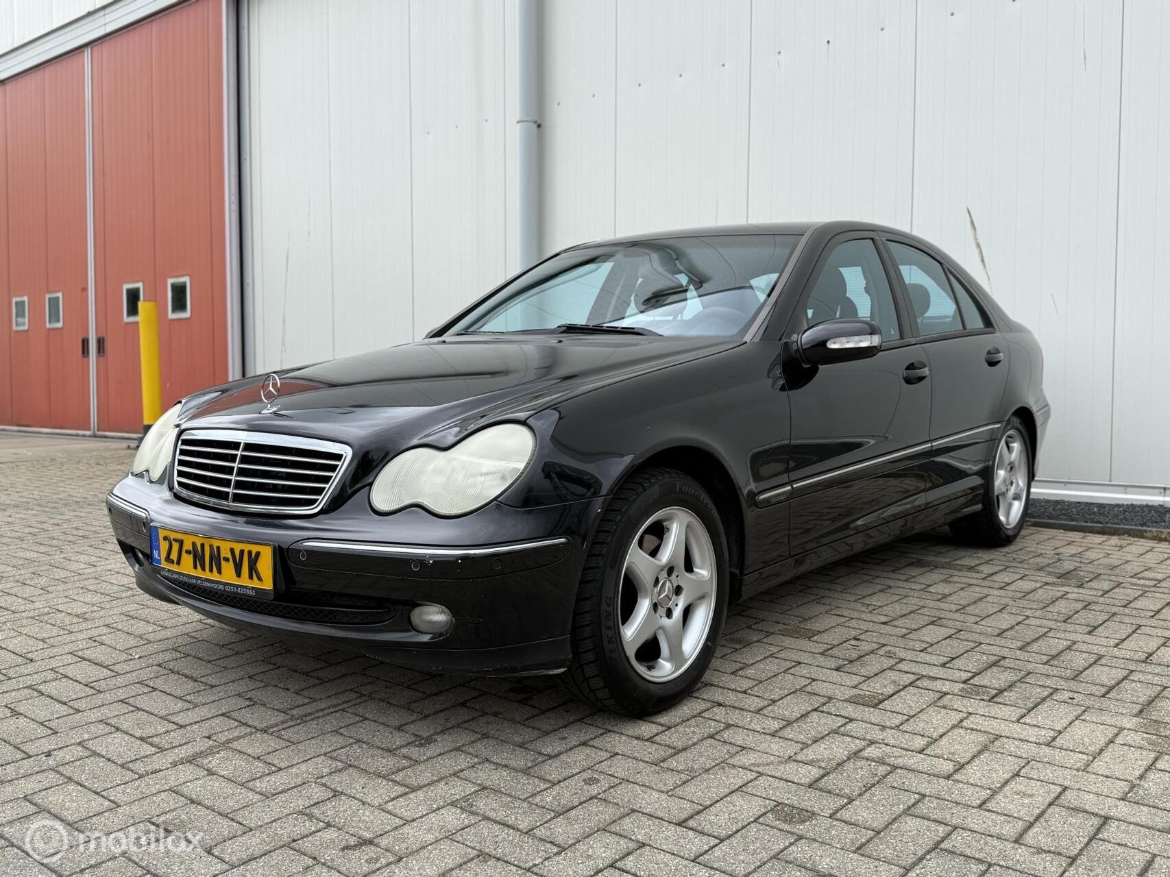 Mercedes C-klasse 180 K Avantgarde Airco Cruise BT LM velgen, Auto's, Gebruikt, 1796 cc, Zwart, Origineel Nederlands