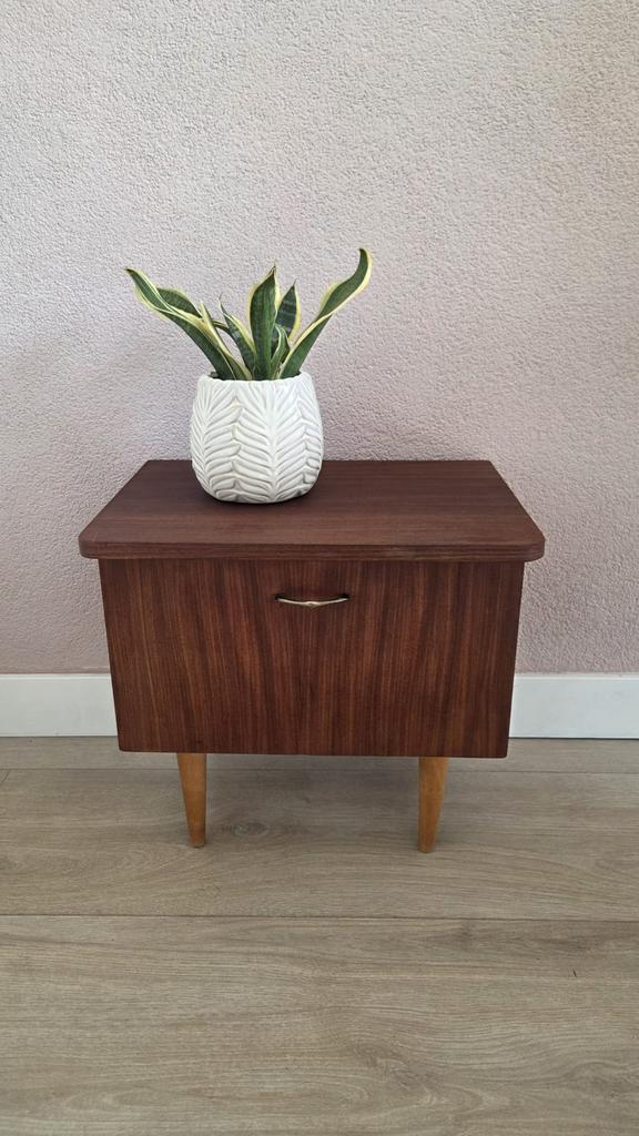 Midcentury kastje, Ophalen, Zo goed als nieuw, Minder dan 45 cm, Minder dan 55 cm