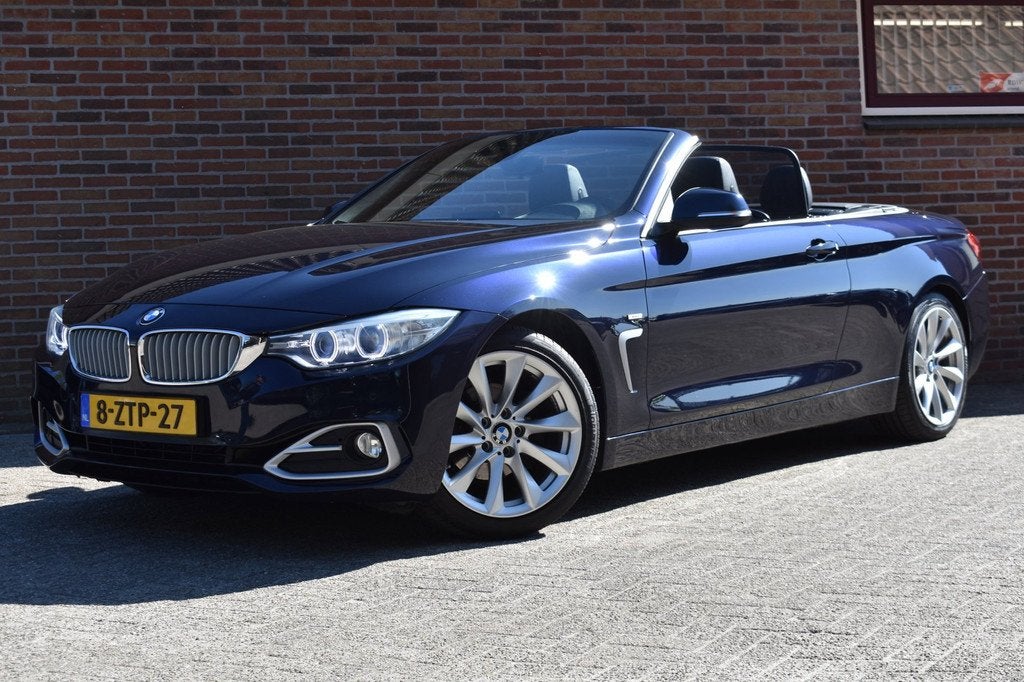 BMW 4-serie Cabrio 420i High Executive '15 leer org NL auto, Auto's, BMW, Automaat, Achterwielaandrijving, Gebruikt, Euro 6