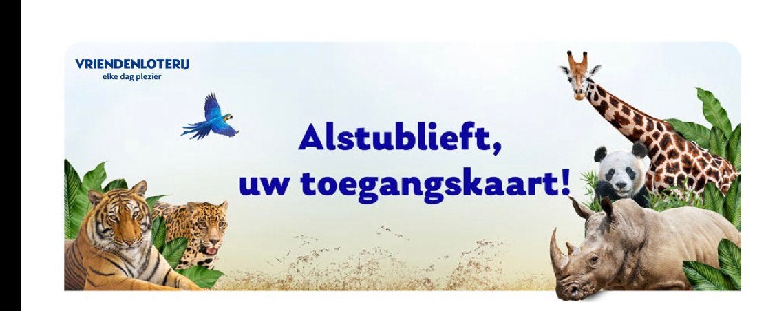 4 kaarten voor wildlands zoo in emmen, Drie personen of meer, Ticket of Toegangskaart