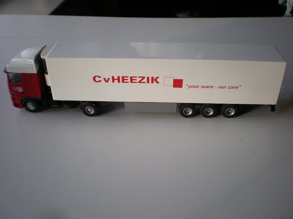 Metalen miniatuur vrachtauto CvHeezik, Ophalen of Verzenden, Zo goed als nieuw, Bus of Vrachtwagen, Lion Toys
