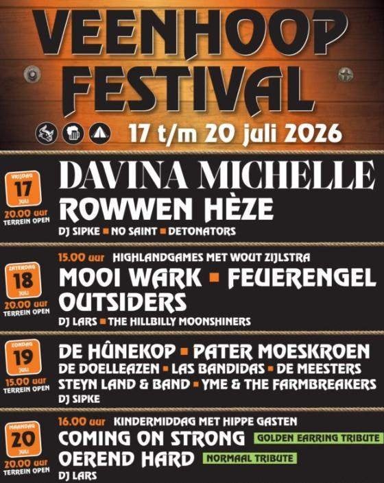 Veenhoop'26 passe partout, Tickets en Kaartjes, Eén persoon