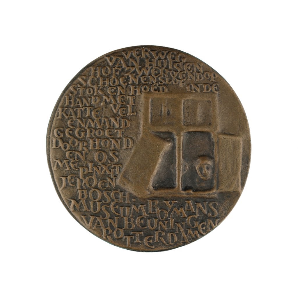 BRONZEN PENNING Eric Claus MUSEUM BOYMANS VAN BEUNINGEN, Verzenden, Brons, Nederland
