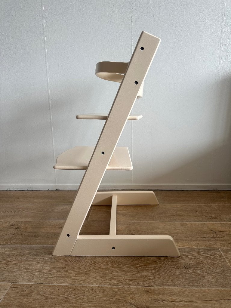Stokke tripp trapp licht heel butter yellow newborn set, Ophalen, Zo goed als nieuw, Meegroeistoel, Aanschuifbaar