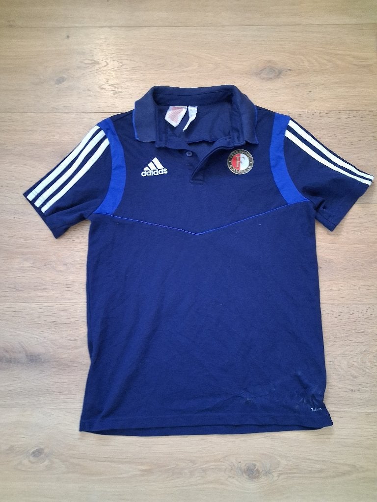 Feyenoord Adidas Kinder Polo - Maat 164, Kinderen en Baby's, Adidas, Gebruikt, Ophalen of Verzenden, Shirt of Longsleeve