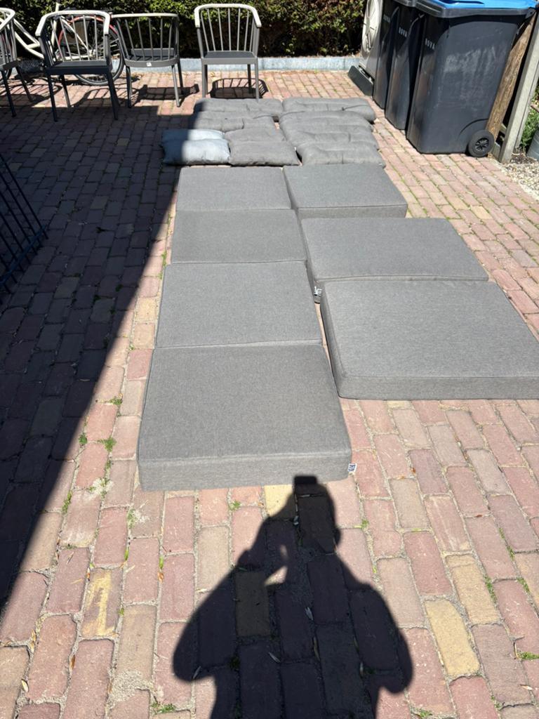 Tuinkussen set B7 Club antracietgrijs, Tuin en Terras, Ophalen