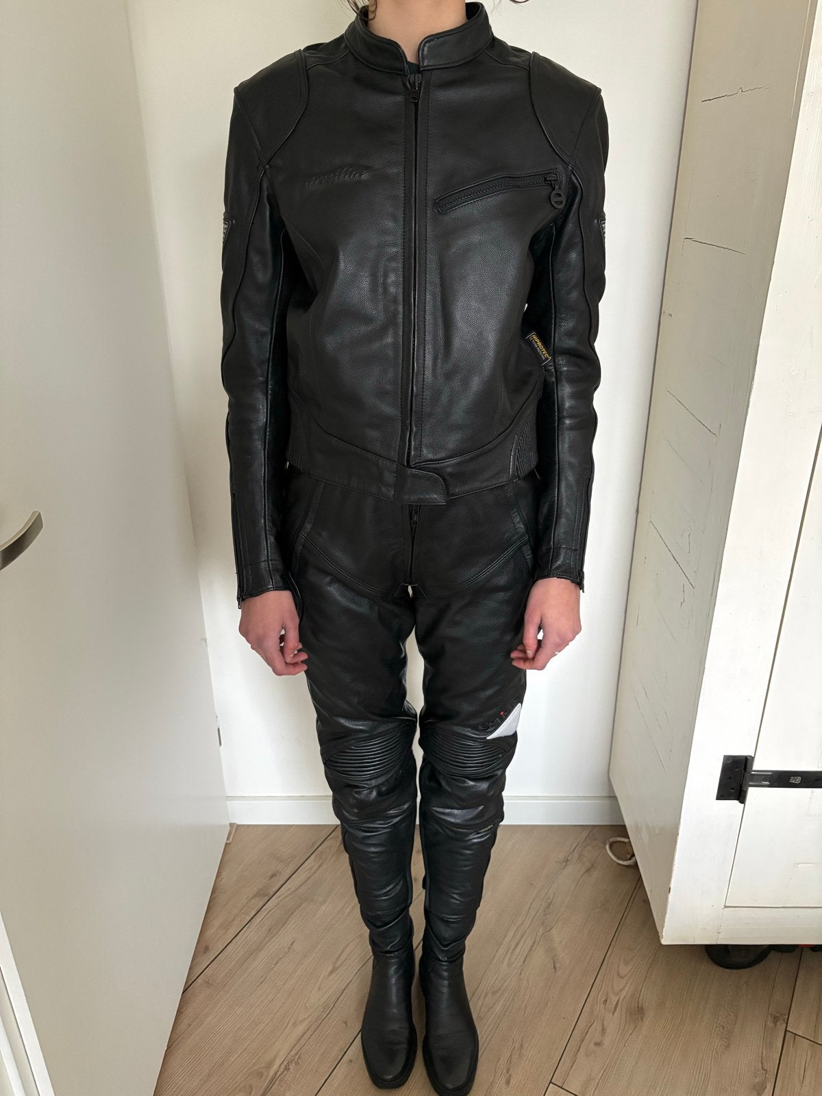 Hein Gericke Streetline leren motorpak dames (jas en broek), Motoren, Kleding | Motorkleding, Ophalen, Tweedehands, Dames, Jas | leer