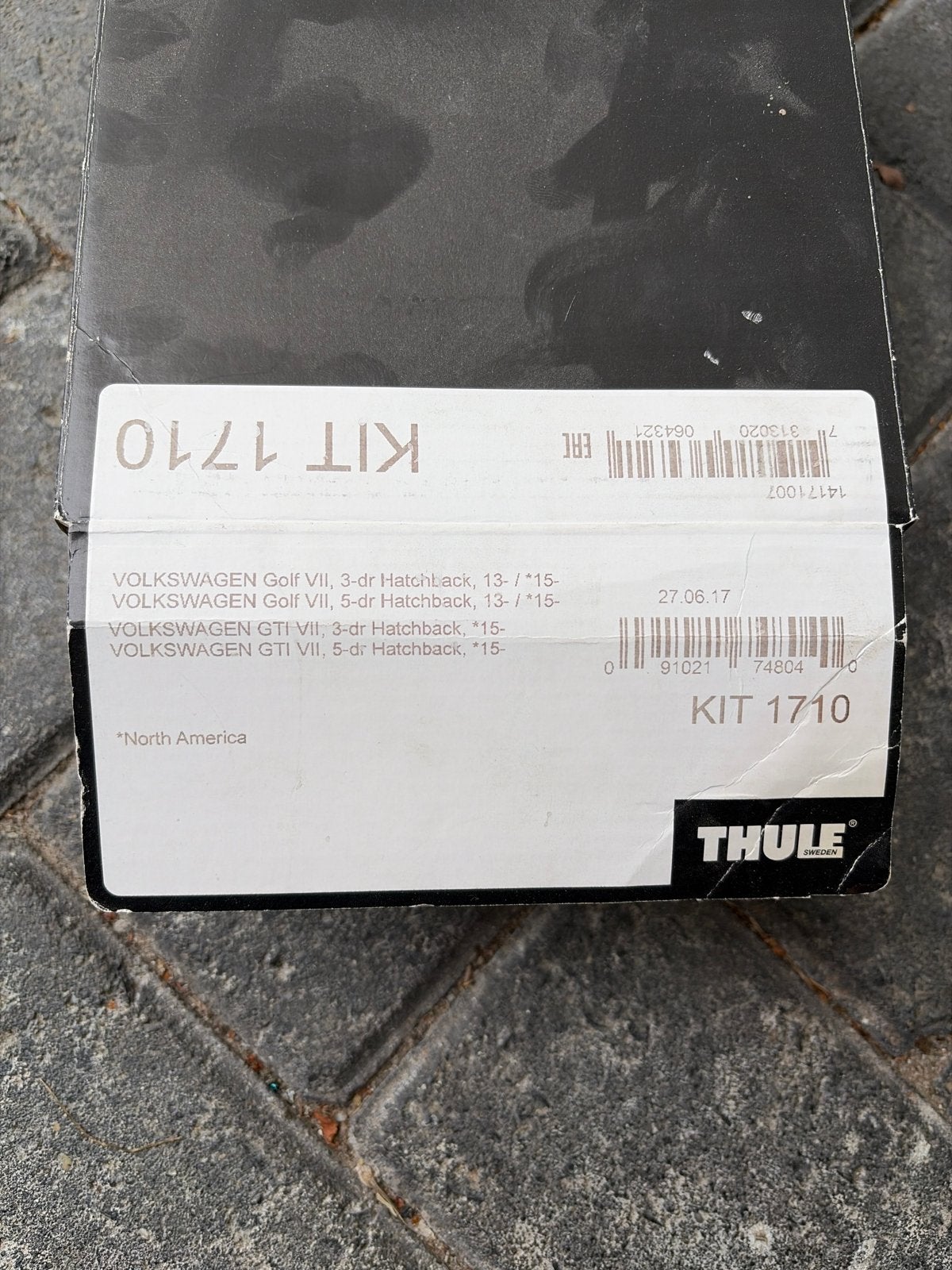 Thule Dakdragers Kit 1710 voor VW Golf VII/GTI, Auto diversen, Ophalen, Zo goed als nieuw