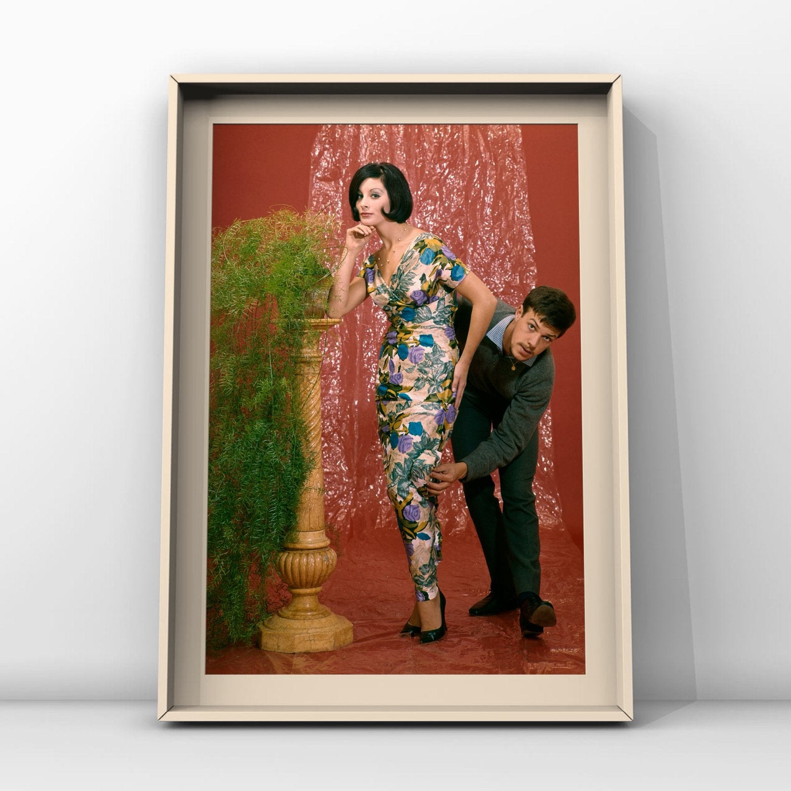 Mcm Frans Molenaar met mannequin, gebloemde japon fine art, Ophalen of Verzenden, Voor 1940