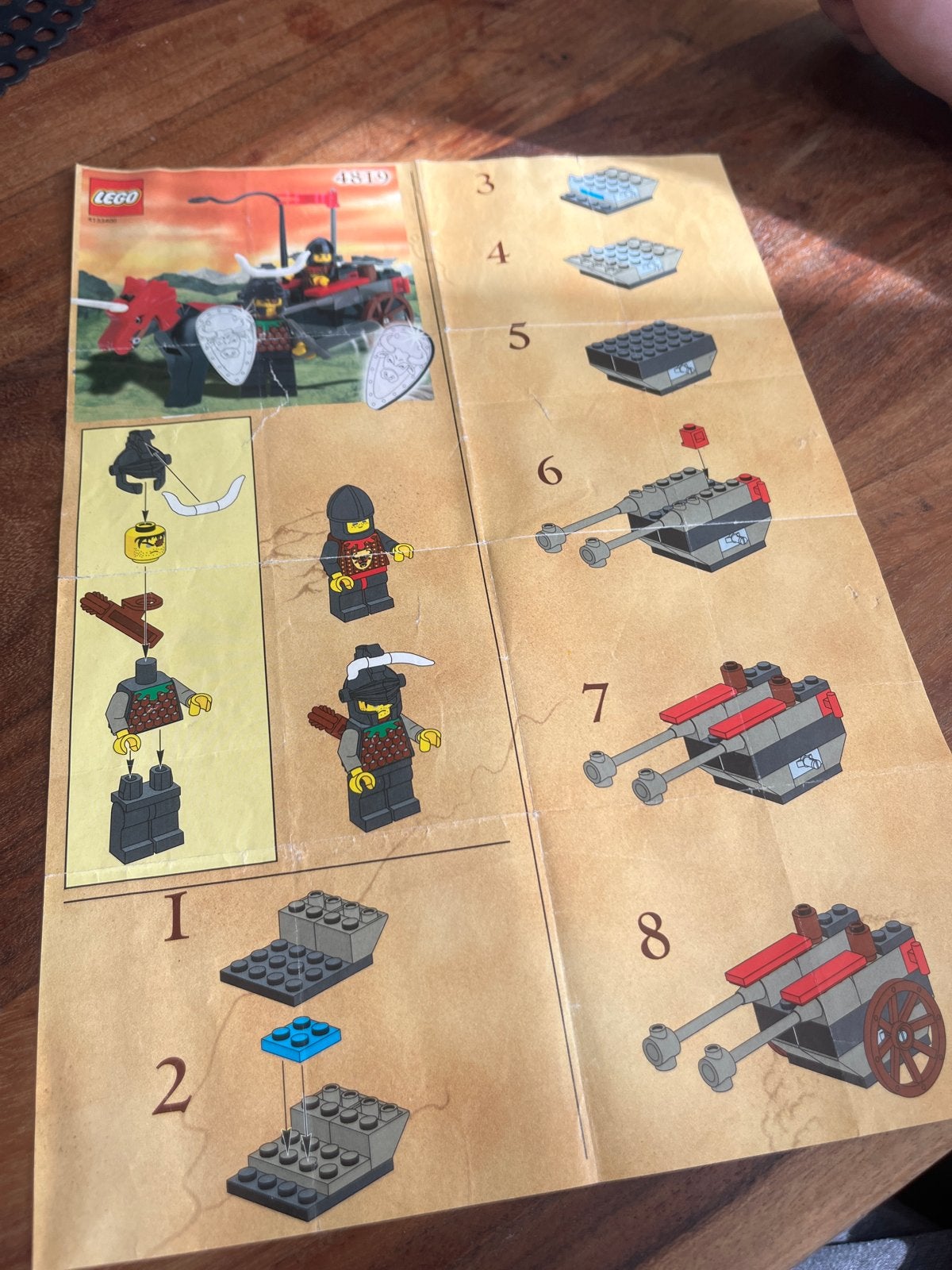 Lego 4819: Dragon Rider met instructie, zonder doos, Gebruikt, Lego, Ophalen of Verzenden, Compleet
