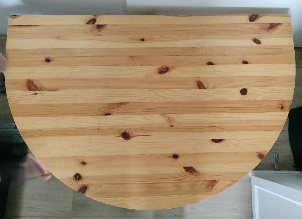 Houten klaptafel aan de muur te bevestigen, Huis en Inrichting, Tafels | Eettafels, Ophalen, Gebruikt, 50 tot 100 cm, Tot twee personen