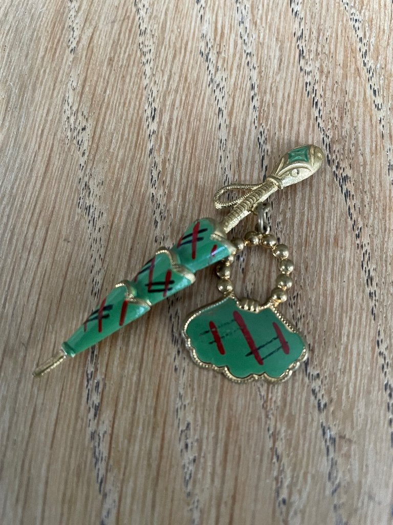 antieke emaille broche, Sieraden, Tassen en Uiterlijk, Ophalen of Verzenden, Zo goed als nieuw, Overige materialen
