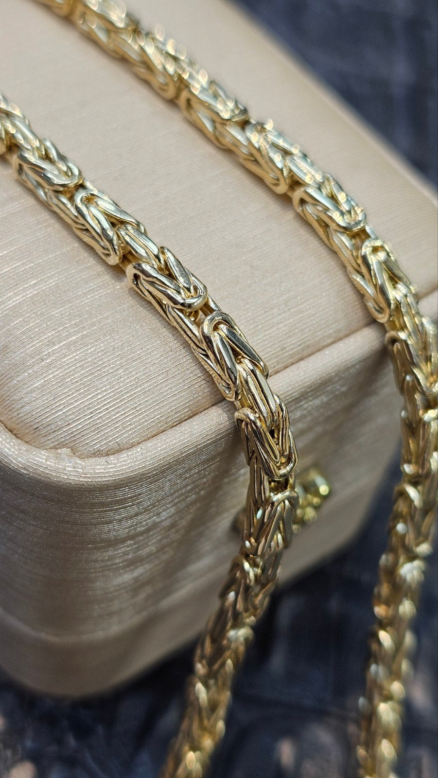 Prachtige 14k gouden Koningsketting 65cm, Ophalen of Verzenden, Nieuw, Goud, Goud