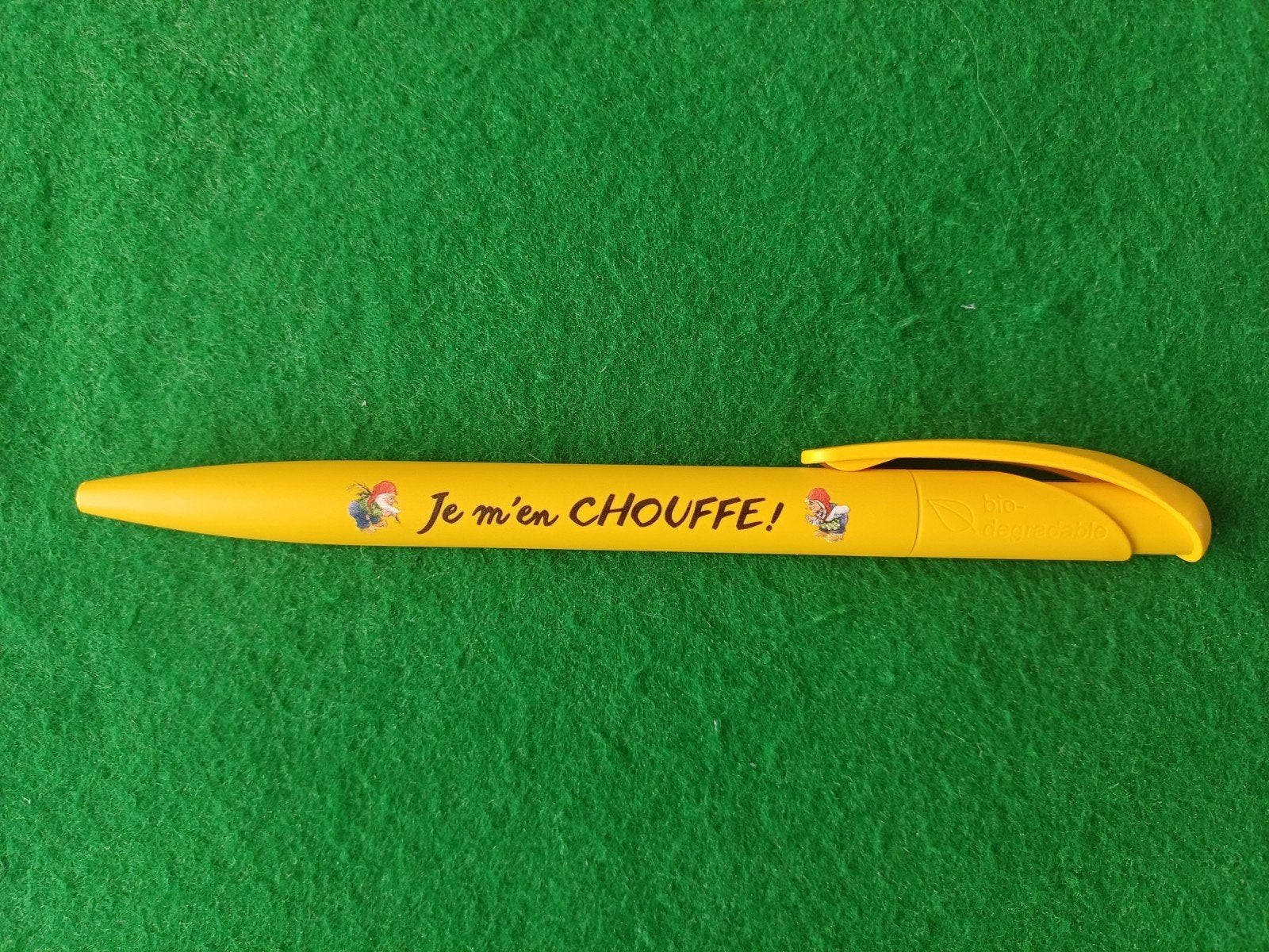 La Chouffe Balpen - Oud Model - Geel met Opdruk nieuw !!!, Verzamelen, Biermerken, Ophalen of Verzenden, Nieuw, Overige merken
