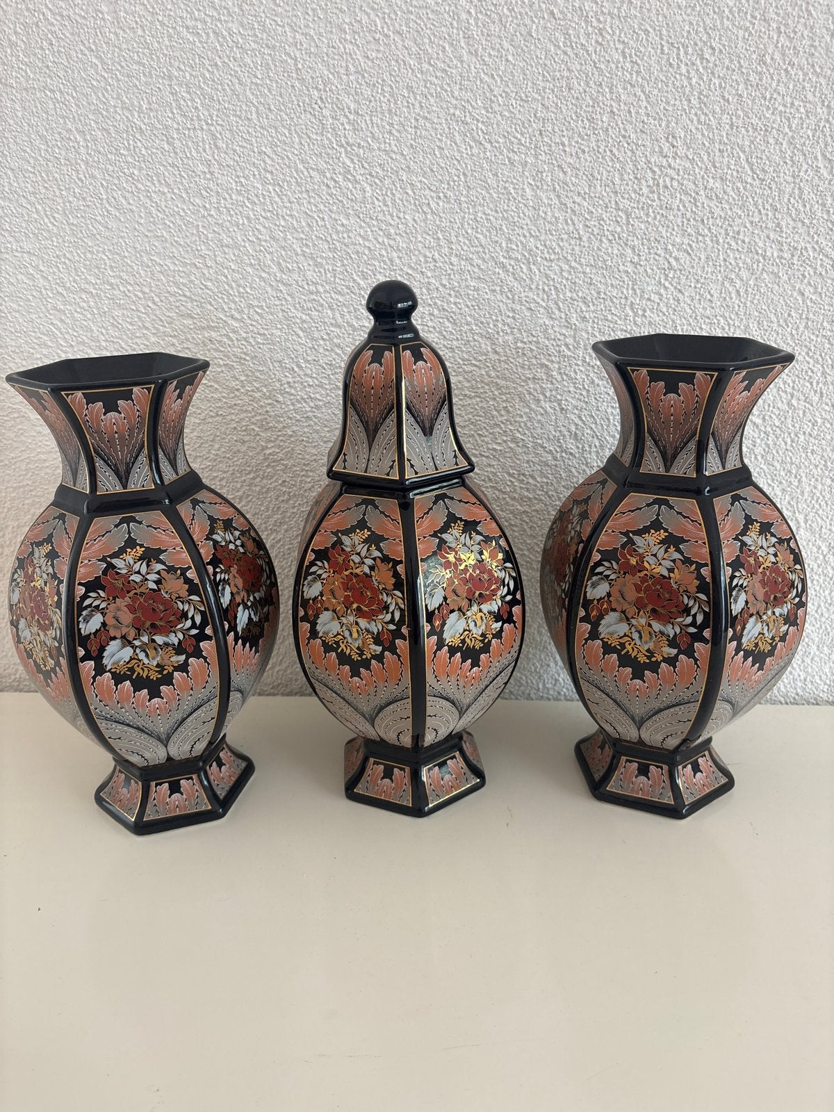 Antieke Kaststel Vazen Set - Decor Exclusiv Italie, Ophalen of Verzenden